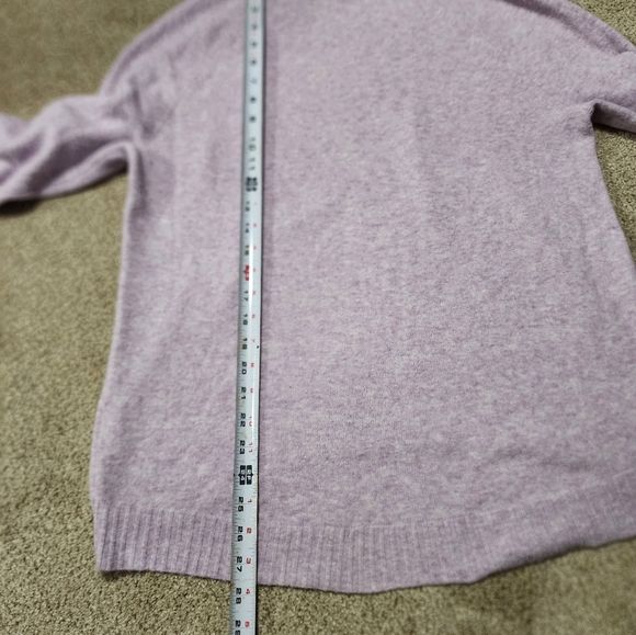 Turtleneck Sweater Long Sleeve Knit Pullover Casual Comfy Purple‎ Size Unknown - Picture 4 of 5